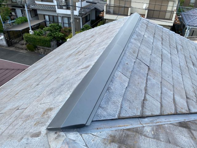 稲美町で交換した新しい棟板金